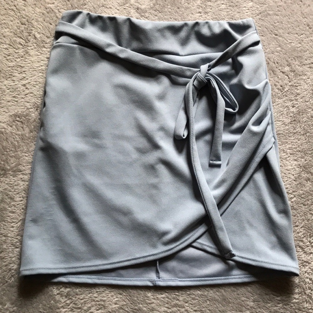 Anthropologie Powder Blue Mini Skirt